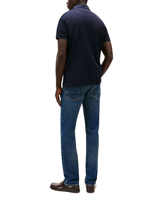 Polo uomo blu in cotone Tommy Hilfiger | MW0MW38743DW5